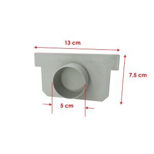 Plastik Drenaj Kanalı Tapası 13x7,5 cm