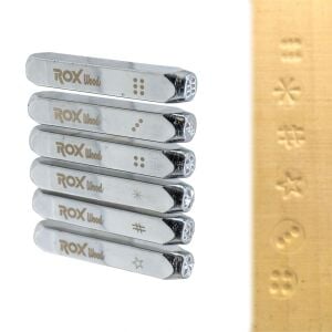 Rox Wood 0190 İşaretleme Zımba Seti 6 mm - 6 Parça