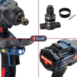 Stechend SX37-2X6.0 Darbeli Somun Sıkma 3/4'' 1000Nm 20V 6.0Ah