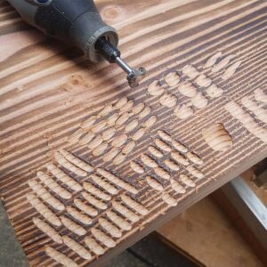 Manpa DCR Mini Ahşap Oyma Aparatı Yuvarlak Elmas - 3.2 mm Sap