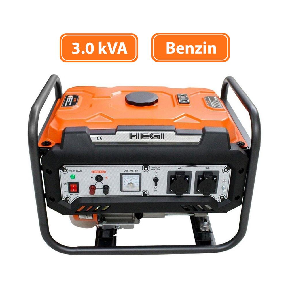 Hegi 855001350 İpli Benzinli Jeneratör 220V 3.0kVA
