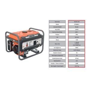 Hegi 855001350 İpli Benzinli Jeneratör 220V 3.0kVA