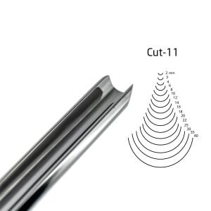 Kirschen Düz Oluklu Ağız Oyma Iskarpelası Cut11 - 8mm