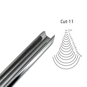 Kirschen Düz Oluklu Ağız Oyma Iskarpelası Cut11 - 8mm