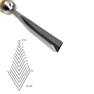 Kirschen Düz V Ağız Oyma Iskarpelası Cut41 - 10mm