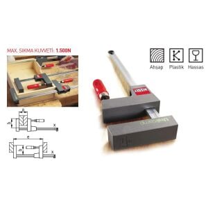 Bessey UK60 Geniş Yüzeyli Universal İşkence (İç Dış)