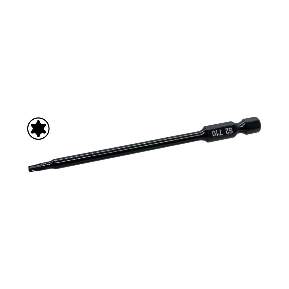 6304 Manyetik Uzun Torx Bits Uç T10x100 mm