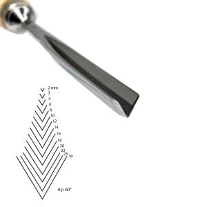 Kirschen Düz V Ağız Oyma Iskarpelası Cut41 - 8mm