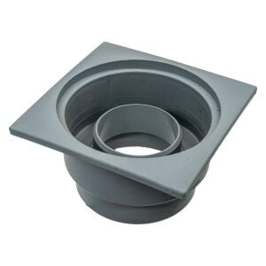 Mesa MTS806 Sert Plastik Teras Süzgeci 15x15 cm Alt Çıkış Ø100 mm