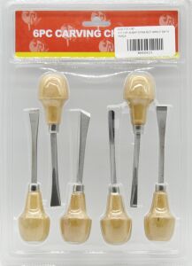 Titi 1157 Ahşap Oyma Seti Armut Sap 6 Parça