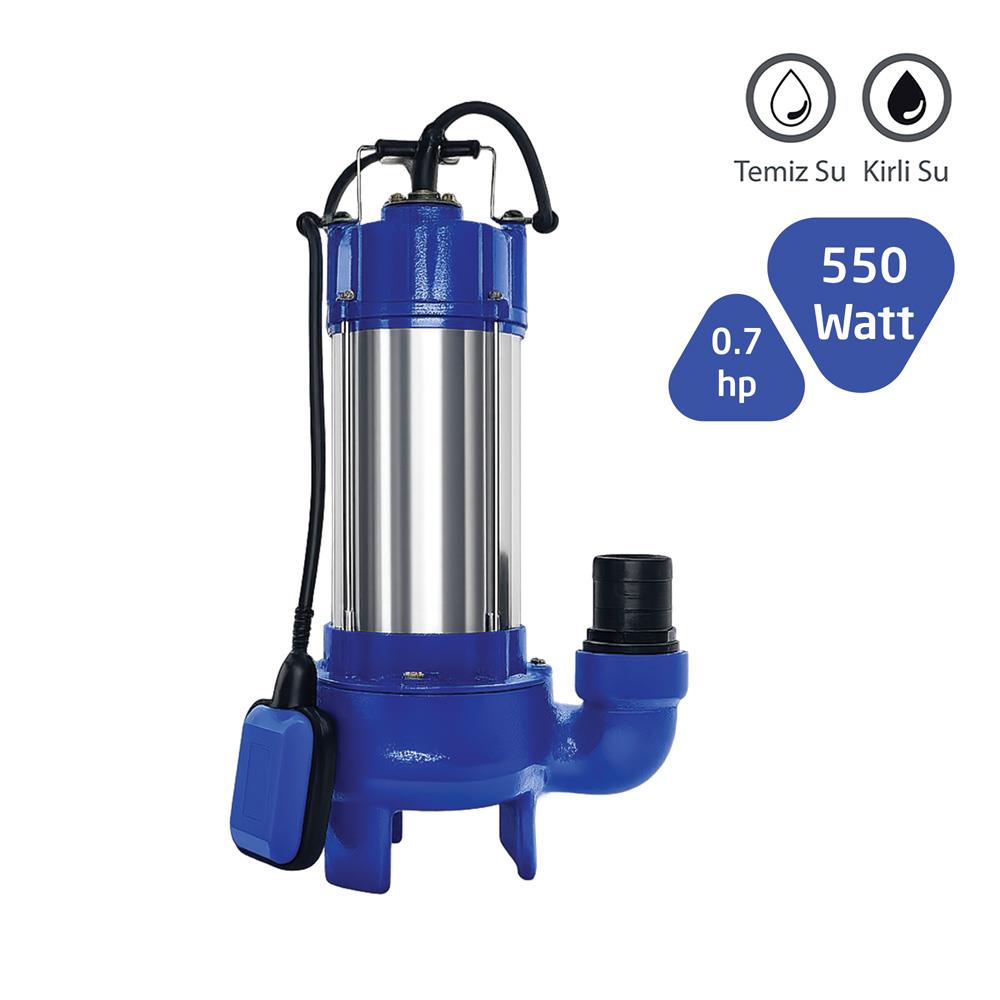 Factor Döküm Gövde Kirli Su Drenaj Dalgıç Pompa 550W (0.7HP)
