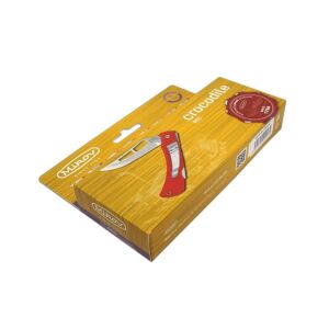 Mikov V1812899 Crocodile Knife Kırmızı Çakı (243-NH-1/B Clip/Red)