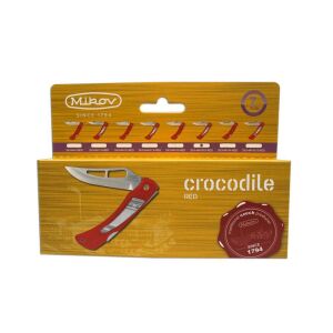 Mikov V1812899 Crocodile Knife Kırmızı Çakı (243-NH-1/B Clip/Red)