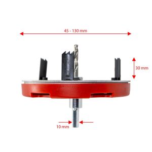 Rox Wood 0294 Ayarlı Delik Testere Panç Seti 45-130 mm