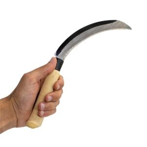 6364 Ahşap Saplı Testere Dişli Mini Hasat Orak