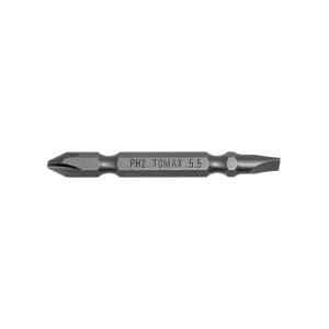 TOMAX Çift Taraflı Yıldız Düz Bits Uç PH2-SL5.5 65 mm