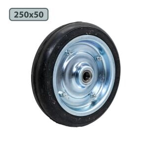 Yük Taşıma Dolgu Lastik Teker Çelik Saç Jant 250 x 50 mm