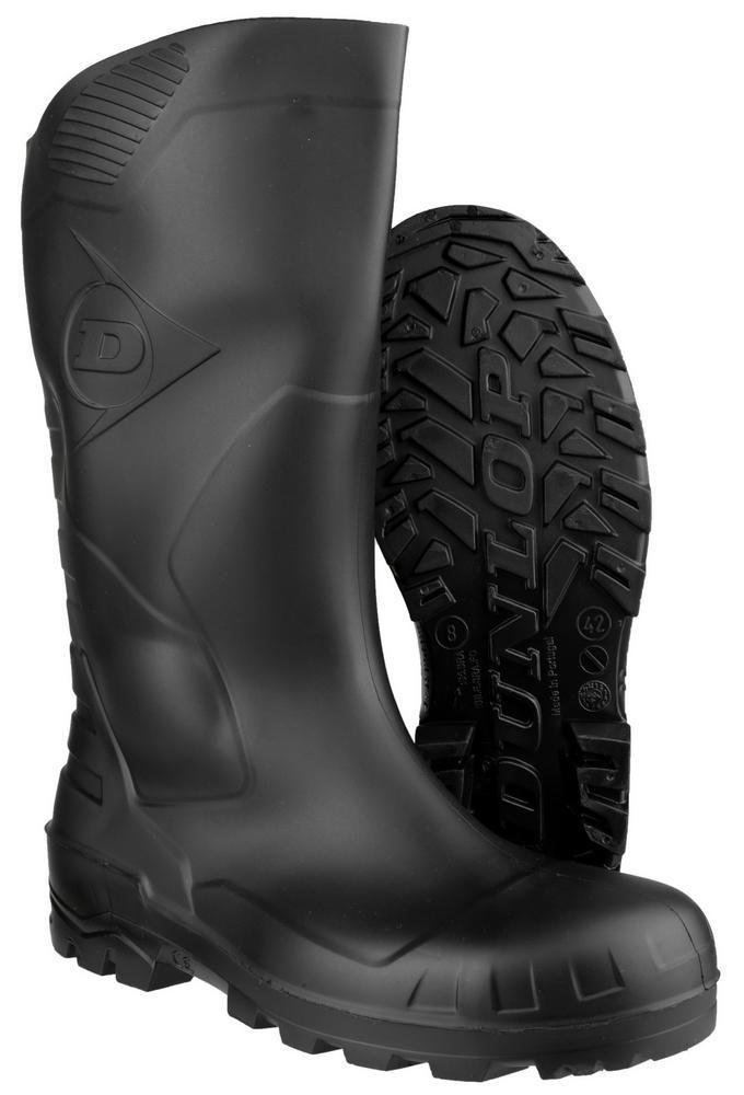 DUNLOP Çelik Burun Çelik Arataban S5 Siyah Çizme - 38