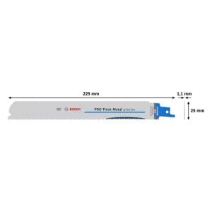 Bosch Pro S1137 HBF Metal Kesim Tilki Kuyruğu Bıçağı 225 mm