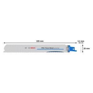 Bosch Pro S1137 HBF Metal Kesim Tilki Kuyruğu Bıçağı 225 mm