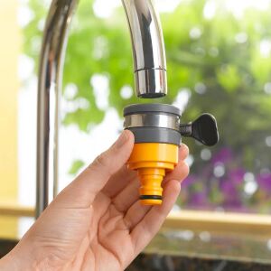 Hozelock 2177H İki Boyutlu Kelepçeli Musluk Bağlantısı
