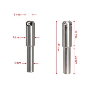 Manpa MSS Kısa Tip Mini Ahşap Oyma Yuvarlak Elmaslı (Sap 6.0 mm)