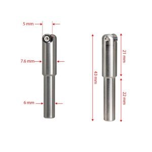 Manpa MSS Kısa Tip Mini Ahşap Oyma Yuvarlak Elmaslı (Sap 6.0 mm)
