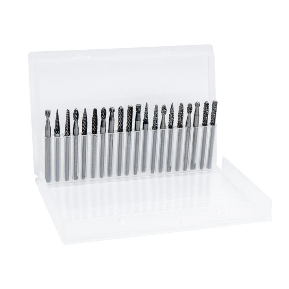 6319 Ahşap-Metal Karbür Kalıpçı Freze Ucu 20 Parça (3 mm Saplı)