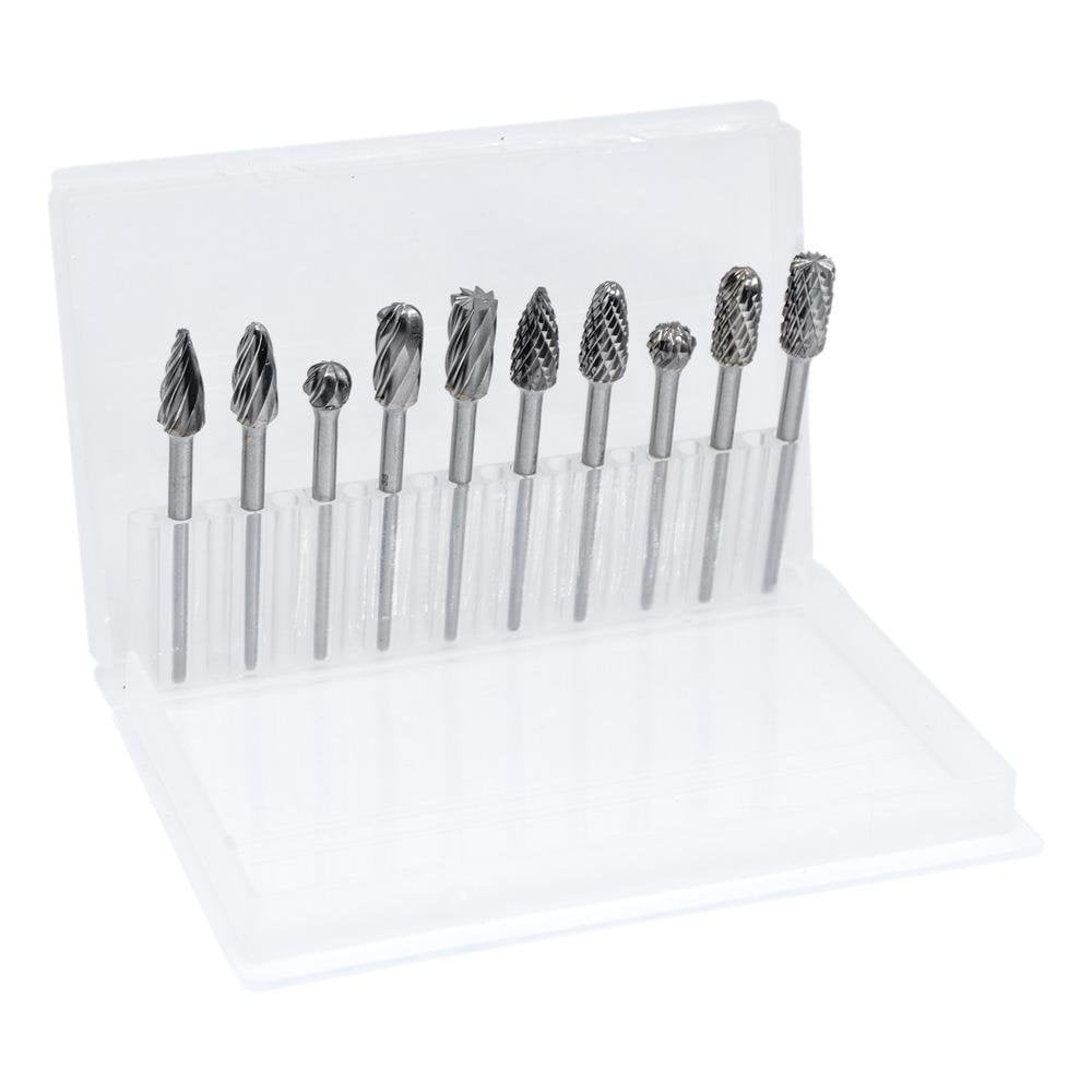 6318 Ahşap-Metal Karbür Kalıpçı Freze Ucu 10 Parça (3 mm Saplı)