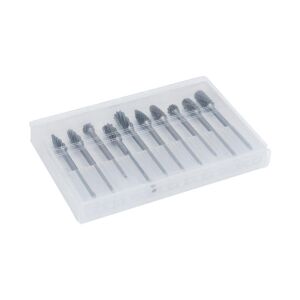 6318 Ahşap-Metal Karbür Kalıpçı Freze Ucu 10 Parça (3 mm Saplı)
