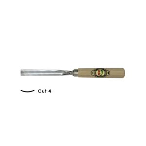Kirschen Düz Oluklu Ağız Oyma Iskarpelası Cut4 - 12mm