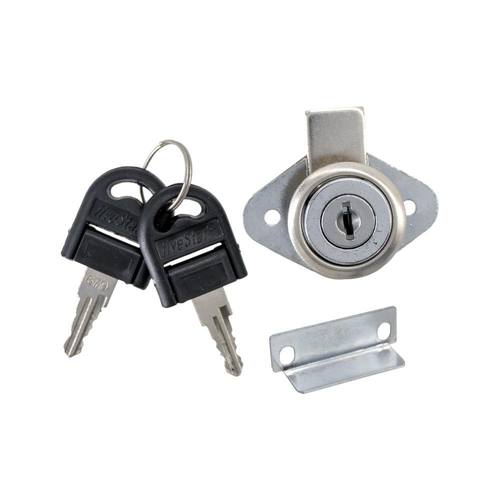 Fivestar FCK004 Katlanır Anahtarlı Oval Çekmece Kilidi 22 mm