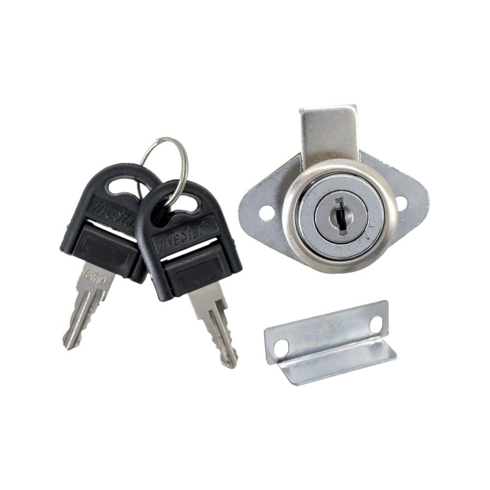 Fivestar FCK004 Katlanır Anahtarlı Oval Çekmece Kilidi 22 mm