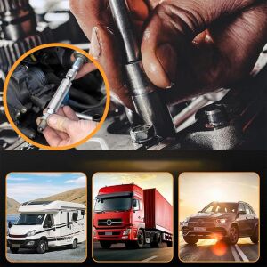 6380 Mıknatıslı Oniki Köşe Mafsallı 3/8'' Buji Lokması 16 mm