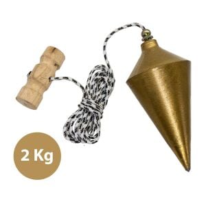 6382 Döküm İpli Şakül 2000 gr - Sarı