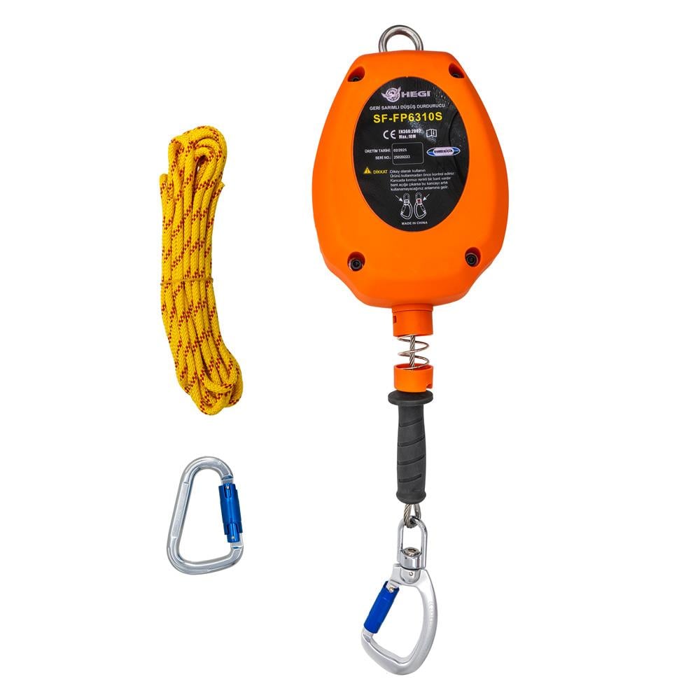 Hegi 818101110 Geri Sarımlı Düşüş Durdurucu YoYo 10 mt