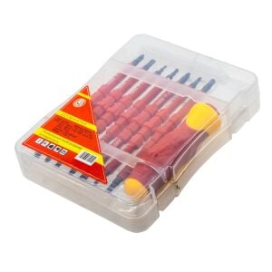 6041 Düz Yıldız Torx Değişken Uçlu İzoleli Tornavida Takımı 7 Parça