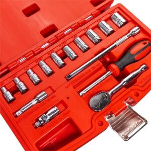 Ceta Form C00A-15PBT 12 Köşe SAE (İnç) Lokma Takımı 1/4” - 15 Parça