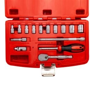Ceta Form C00A-15PBT 12 Köşe SAE (İnç) Lokma Takımı 1/4” - 15 Parça