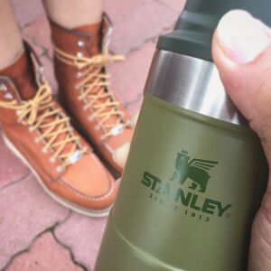 Stanley Klasik Çelik Termos Seyahat Bardağı Haki 0.47 LT