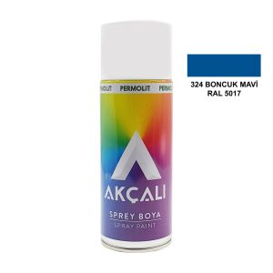 Akçalı Sprey Boya Düz Renk 400 ml - 324 Boncuk Mavi