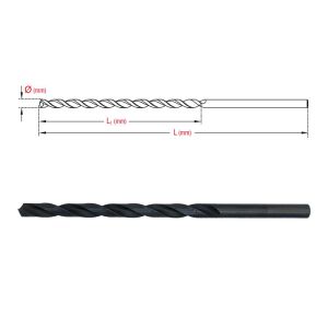 6355 HSS Uzun Matkap Ucu 19x375 mm