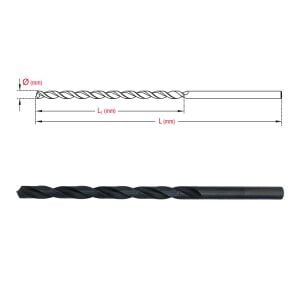 6351 HSS Uzun Matkap Ucu 17x375 mm