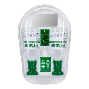 Pitdrop PD110-2 İkili Aynalı Steril Göz Duşu Seti Duvar İstasyonu