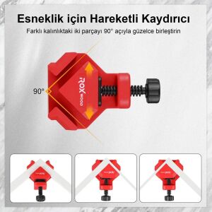 Rox Wood 0302 Köşe ve T-Tipi Bağlantı Hızlı İşkence Seti 2-26 mm