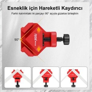 Rox Wood 0302 Köşe ve T-Tipi Bağlantı Hızlı İşkence Seti 2-26 mm