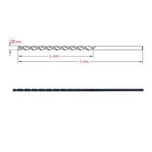 6322 HSS Uzun Matkap Ucu 2.5x140 mm