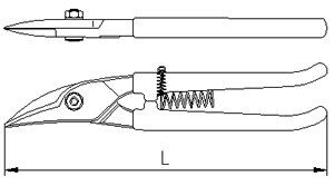 İZELTAŞ Kaportacı Makası Sağ 250 mm