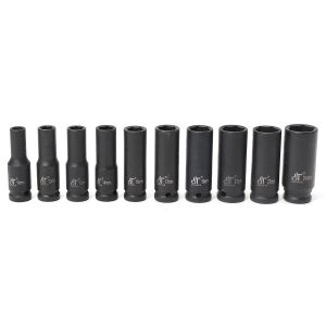5490 1/2'' Derin Havalı Lokma Anahtar Takımı 10 Parça (Metrik)