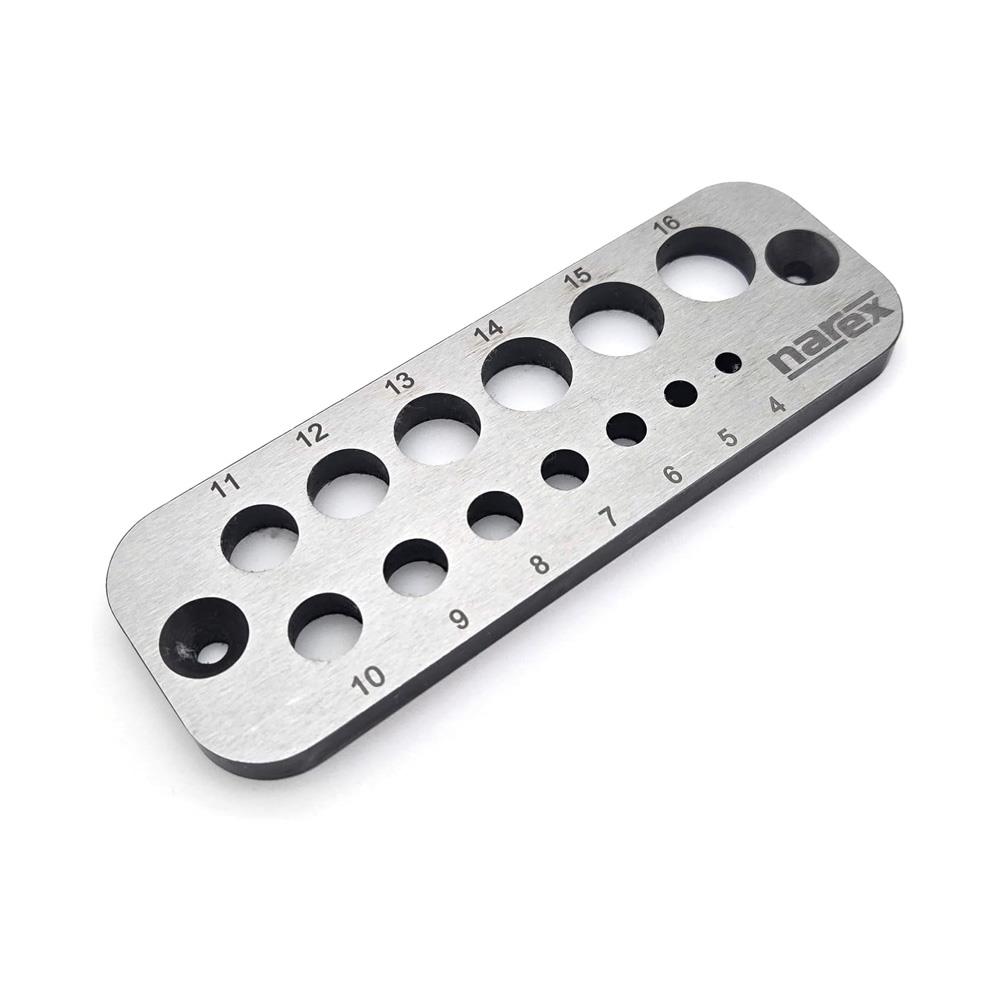 Narex 872200 Ahşap Dübel Kavela Yapma Plakası 4-16 mm